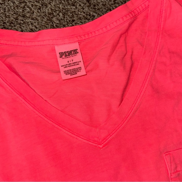 Like New PINK Victoria's Secret V-neck Long Sleeve - Picture 2 of 4